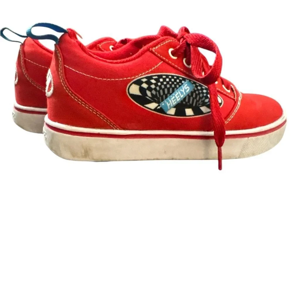 Heelys Red Roller Shoes Youth 3 Unisex Kids Boys Girls Y2K Skate Streetwear